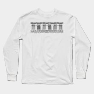 Window Pattern Long Sleeve T-Shirt